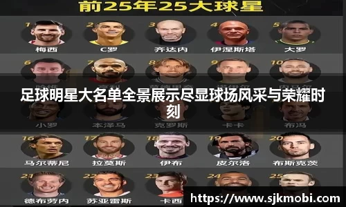 足球明星大名单全景展示尽显球场风采与荣耀时刻